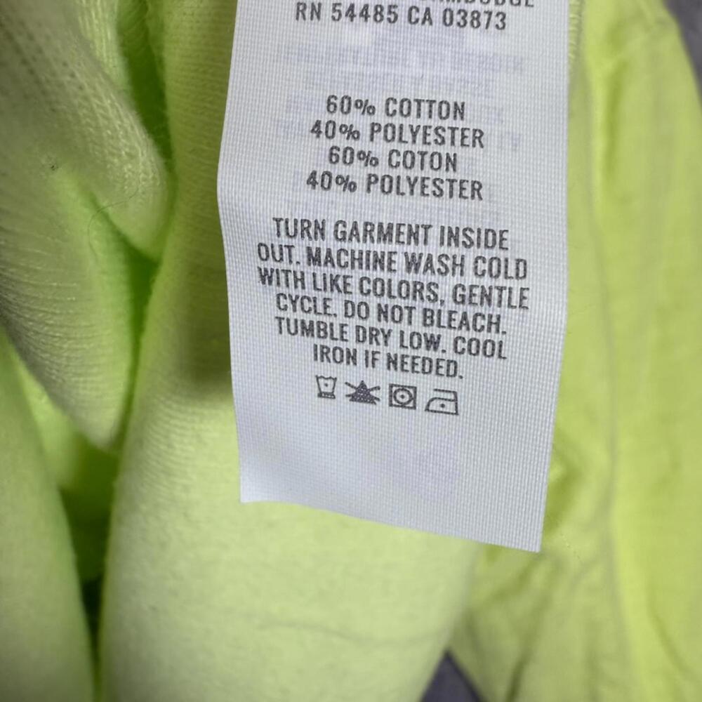 Aerie Henley Long Sleeve Top Neon Yellow Lightweight Waffle Knit Women’s XL NWT - Picture 3 of 7